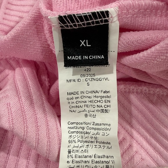 NEW SHEIN Pink Motorcycle Jacket Size XL NWOT - Picture 7 of 7